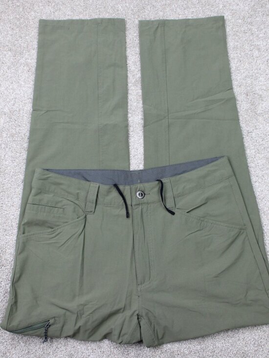 Patagonia Other - Patagonia Quandary Pants Mens 34x32 Green Cargo Pocket Drawstring Nylon Stretch